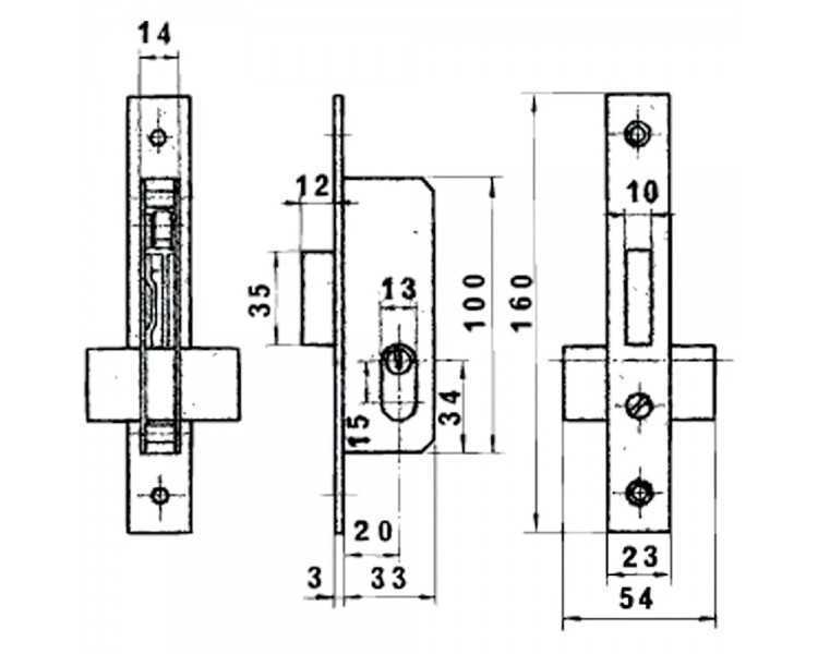 Cerradura Lince 5562n        Hn/20 mm.