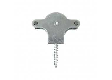 Polea Tendedero Wolfpack Zincado 40 mm. Roldana Metal con Tirafondo