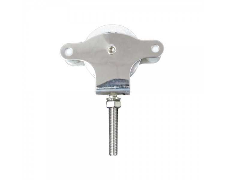 Polea Tendedero Wolfpack Inoxidable 40 mm. / Roldana Metálica Con Tornillo