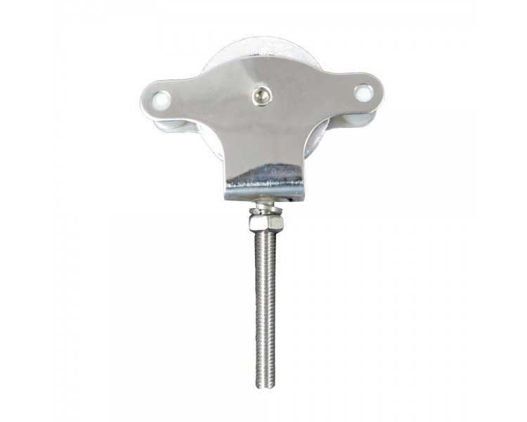 Polea Tendedero Wolfpack Inoxidable 60 mm. / Roldana Metálica Con Tornilo