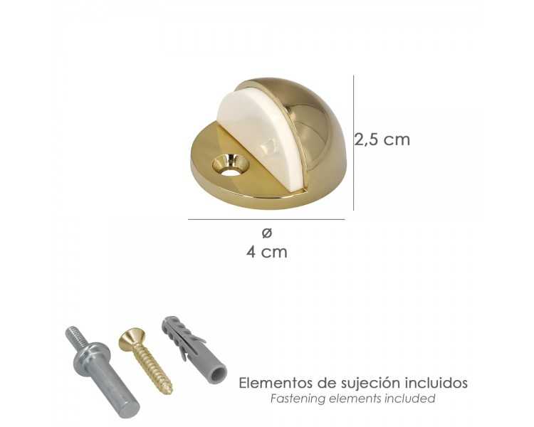 Tope Puerta Wolfpack Atornillar Acero Inoxidable Latonado