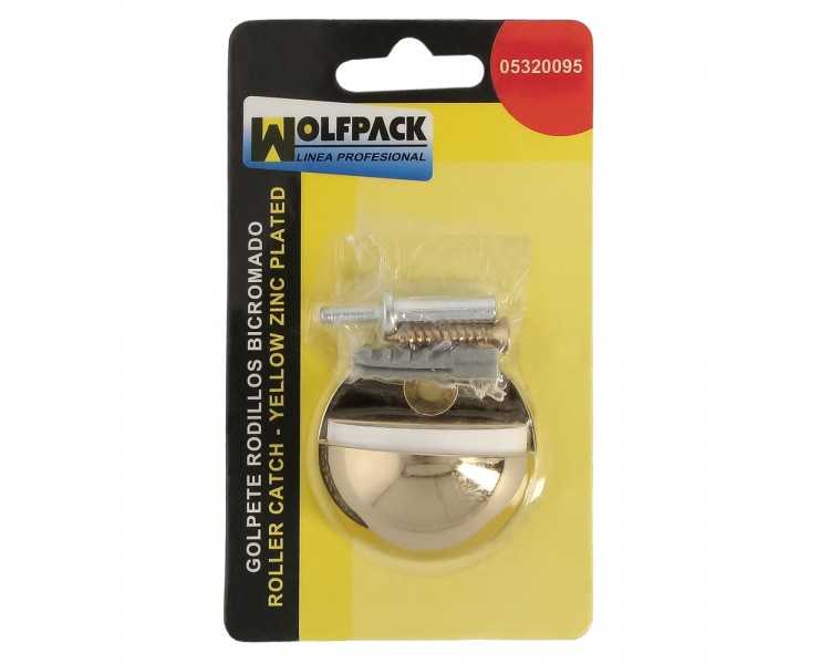 Tope Puerta Wolfpack Atornillar Acero Inoxidable Latonado
