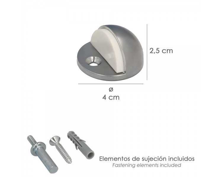 Tope Puerta Wolfpack Atornillar Acero Inoxidable Plata mate