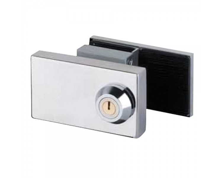Cerradura Cbm 2002 Puerta Cristal Llave Plana