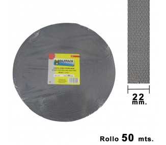 Cinta Persiana Wolfpack Gris 22 mm. Rollo 50 metros