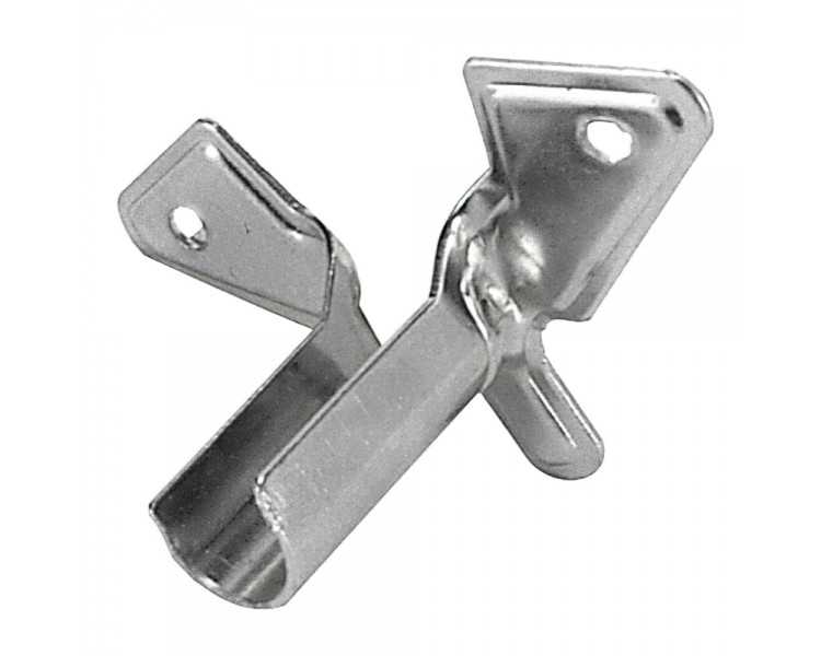 Soporte Barra 12 mm.Ø Cromo Lateral