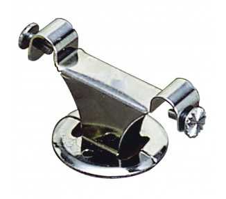 Soporte Barra 12 mm.Ø Cromo Techo Doble