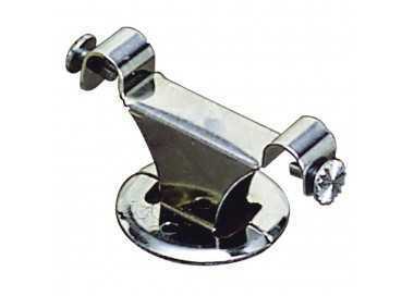 Soporte Barra 12 mm.Ø Cromo Techo Doble