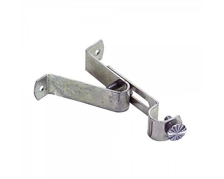 Soporte Barra 12 mm.Ø Cromo  Frontal Extensible