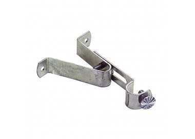 Soporte Barra 12 mm.Ø Cromo  Frontal Extensible