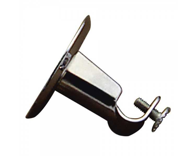 Soporte Barra 12 mm.Ø Cromo Techo Redondo