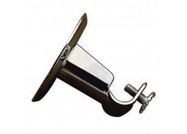 Soporte Barra 12 mm.Ø Cromo Techo Redondo