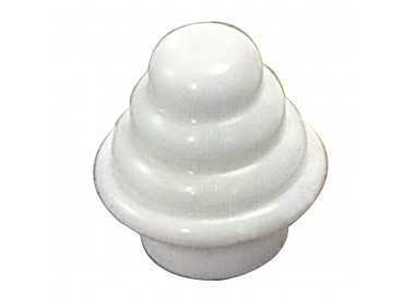 Terminal Barra Exterior Tubo 12 mm.Ø Blanco