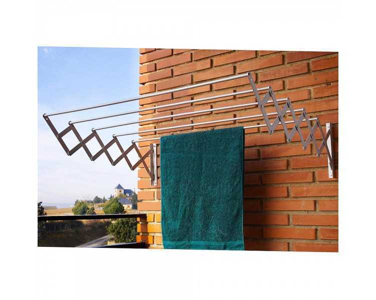 Tendedero Extensible Pared Aluminio 1,20 Metros