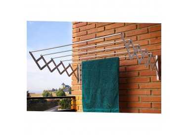 Tendedero Extensible Pared Aluminio 1,40 Metros