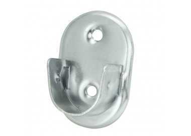 Soporte Lateral Oval Zincado Lateral Ø 19 mm.