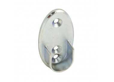 Soporte Lateral Oval Zincado Lateral Ø 16 mm.