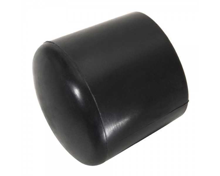 Contera Plastico Redonda Exterior Negra 25 mm. Bolsa 200 Unidades