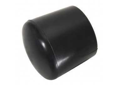 Contera Plastico Redonda Exterior Negra 25 mm. Bolsa 200 Unidades