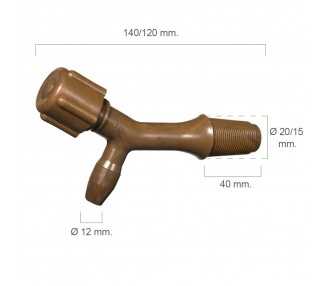Grifo Barril Plástico Número 1 Para 100 Litros