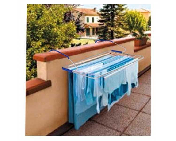 Tendedero Oryx Balcon Acero Blanco 105x55cm