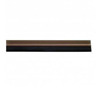 Burlete Puerta Pvc Marron Con Goma 1 Metro