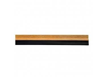 Burlete Puerta Pvc Roble Con Goma 1 Metro