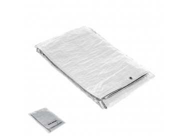Lona Impermeable Reforzada 3x4 metros (Aproximadamente) Con Ojetes Metálicos, Lona de Protección Duradera, Color Blanco.