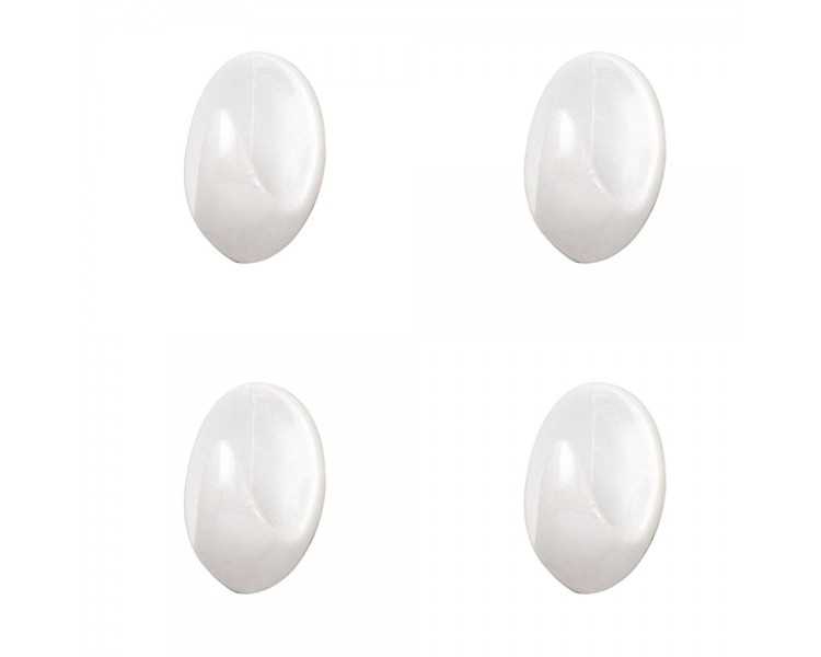 Colgador Oryx Blanco Pequeño (Blister 4 Unidades ) Adhesivo
