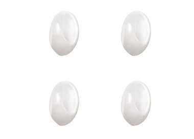 Colgador Oryx Blanco Pequeño (Blister 4 Unidades ) Adhesivo