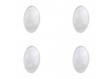 Colgador Oryx  Transparente Pequeño (Blister 4 Unidades) Adhesivo