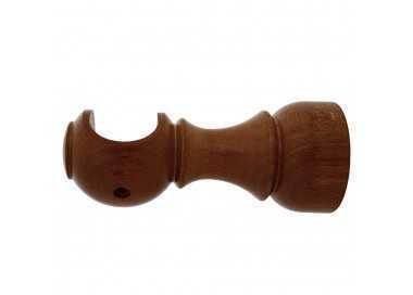 Soporte Madera Liso Abierto 28x128 mm. Nogal