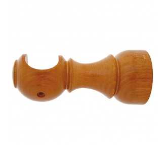 Soporte Madera Liso Abierto 28x128 mm. Teca