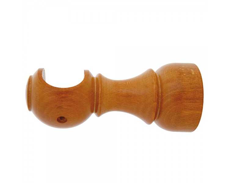 Soporte Madera Liso Abierto 28x128 mm. Teca