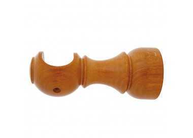 Soporte Madera Liso Abierto 28x128 mm. Teca