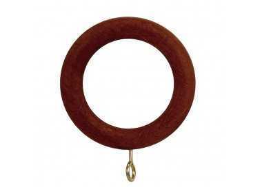 Anilla Madera Lisa Con Hembrilla 40x60 mm. Nogal
