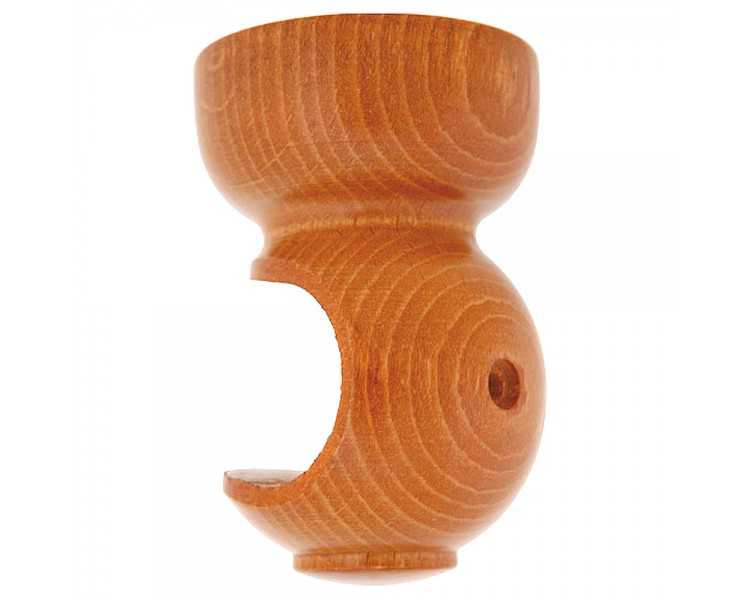 Soporte Madera Liso Techo 28x82 mm. Teca