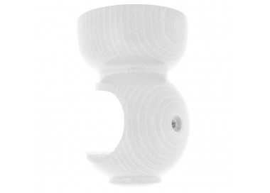 Soporte Madera Liso Techo 20x 68 mm. Blanco
