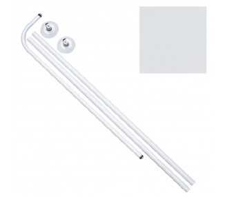 Barra Baño Curva 18 mm. (80x110 A 196) Blanco