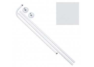 Barra Baño Curva 18 mm. (80x110 A 196) Blanco