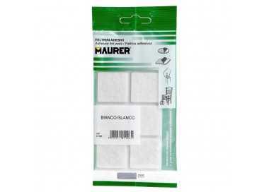 Fieltro Adhesivo 30x30 mm. (Blister 6 Piezas) Blanco