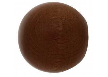 Terminal Madera Esfera 20x40 mm. Nogal