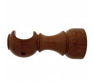 Soporte Madera Liso Abierto 20x 88 mm. Nogal