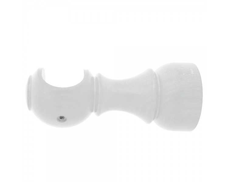 Soporte Madera Liso Abierto 20x 88 mm. Blanco
