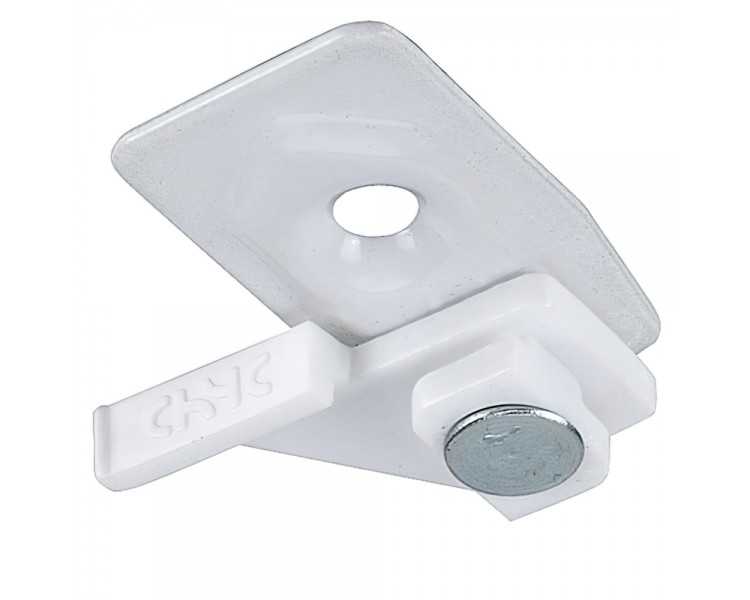 Soporte Techo Con Estribo Para Riel P950 Blanco