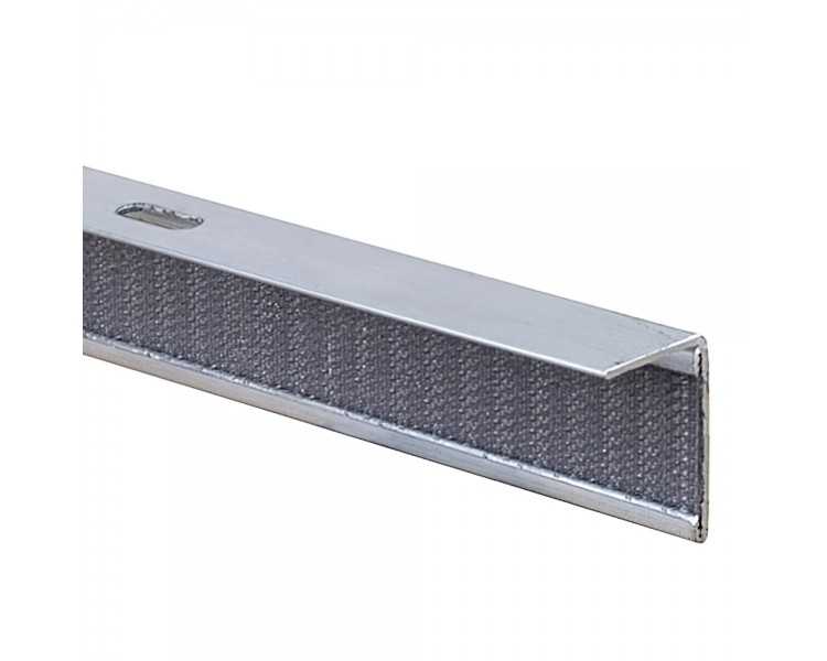 Perfil Aluminio Ángulo Con Ganchos 3mt Plata