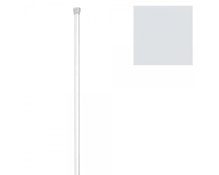 Barra Baño Recta Extensible 18 mm. (0,74-1,26) Blanco