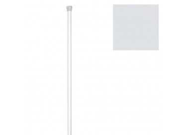 Barra Baño Recta Extensible 18 mm. (1,23-2,16) Blanco