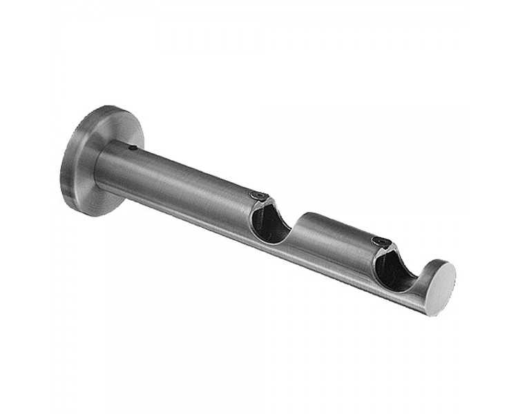 Soporte Zirconio Doble 20 mm. Niquel Mate
