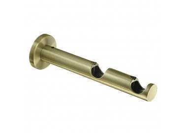 Soporte Zirconio Doble 20 mm. Bronce Viejo